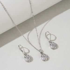 Bộ trang sức bạc Eternal Heart nạm đá CZ Hani Jewellery