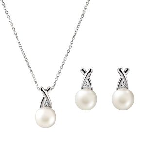 Bộ trang sức bạc ngọc trai S925 Hani Jewelry