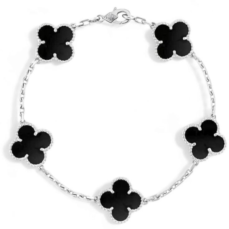 🤍 lac-tay-co-4-la-den-bac-s925-hani-jewellery.